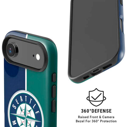 MLB Seattle Mariners Split iPhone 17 Air Magsafe Impact Case