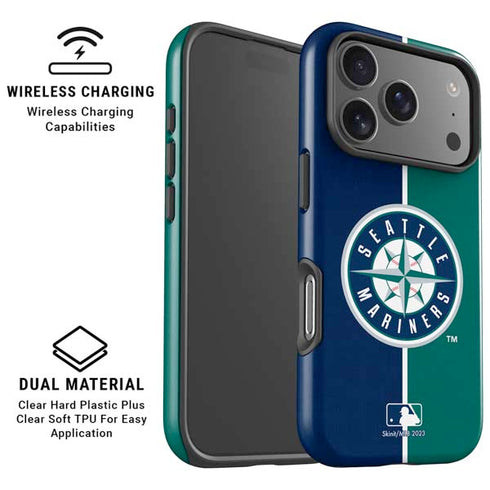 MLB Seattle Mariners Split iPhone 17 Pro Magsafe Impact Case