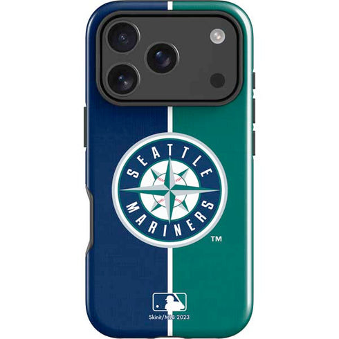 MLB Seattle Mariners Split iPhone 17 Pro Max Impact Case