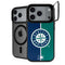 MLB Seattle Mariners Split iPhone 17 Pro Max Kickstand Case