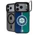 MLB Seattle Mariners Split iPhone 17 Pro Max Kickstand Case