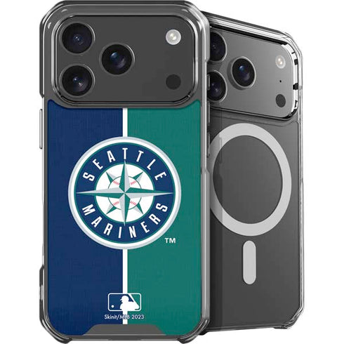 MLB Seattle Mariners Split iPhone 18 Pro Max MagSafe Case