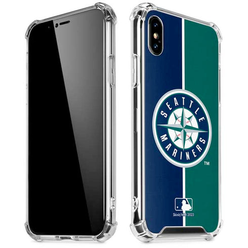 MLB Seattle Mariners Split iPhone X/XS Clear Case