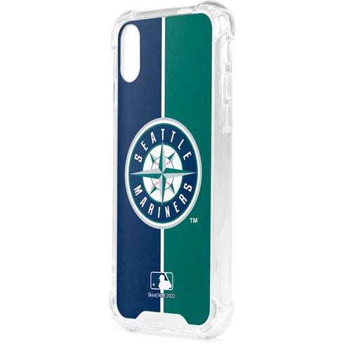 MLB Seattle Mariners Split iPhone XS Clear Case
