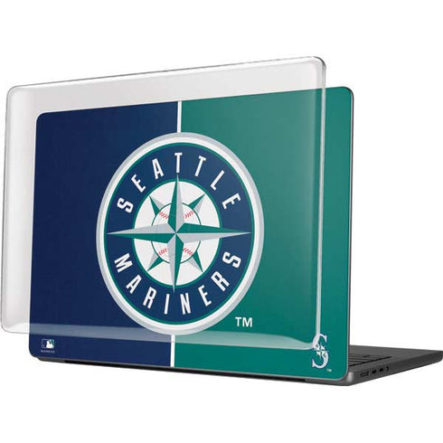 MLB Seattle Mariners Split MacBook Pro 14in (2021-24) Case plus Skin