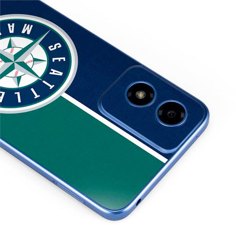 MLB Seattle Mariners Split Moto G Play 4G (2024) Skin