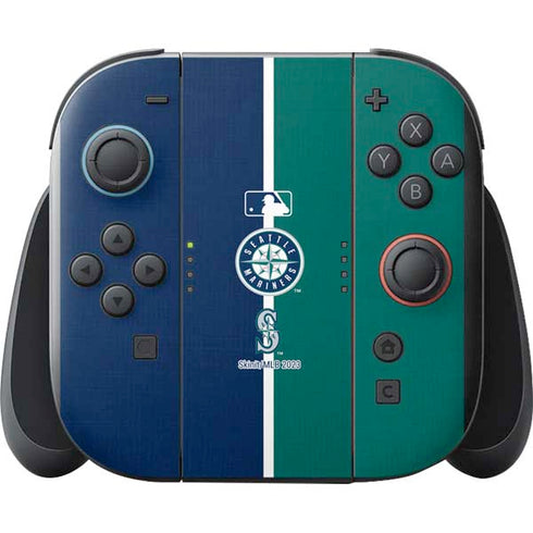MLB Seattle Mariners Split Nintendo Switch 2 (2025) with Joy-Con Skin