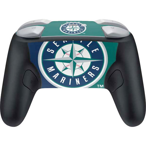 MLB Seattle Mariners Split Nintendo Switch 2 (2025) Pro Controller Skin