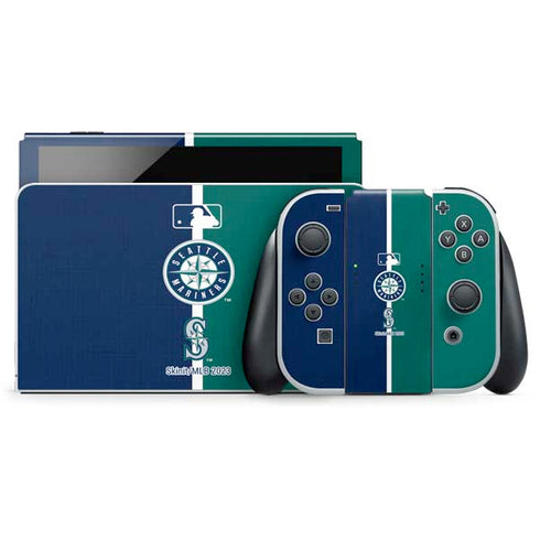 MLB Seattle Mariners Split Nintendo Skins