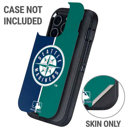 MLB Seattle Mariners Split Otterbox Defender iPhone Skin