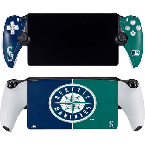 MLB Seattle Mariners Split PlayStation Portal Remote Player Skin