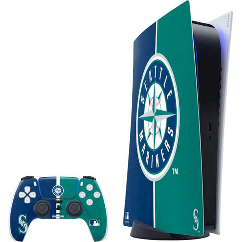 MLB Seattle Mariners Split PlayStation PS5 Skins