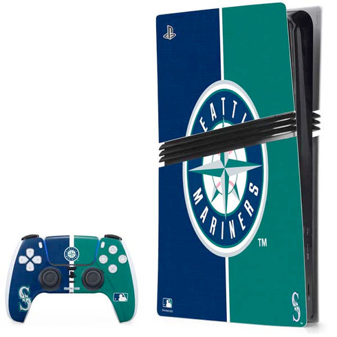 MLB Seattle Mariners Split PlayStation PS5 Skins