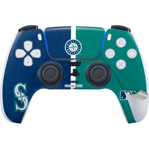 MLB Seattle Mariners Split PS5 Pro Disk Bundle Skin