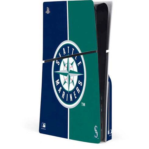 MLB Seattle Mariners Split PlayStation PS5 Skins
