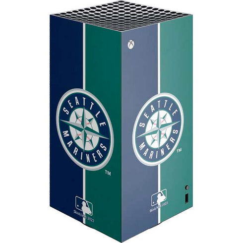 MLB Seattle Mariners Split XBox Series X Digital Edition Console Skin