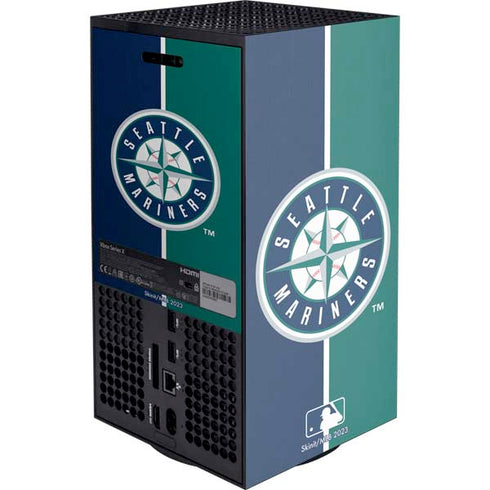 MLB Seattle Mariners Split XBox Series X Digital Edition Console Skin
