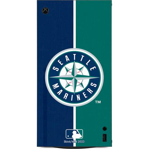 MLB Seattle Mariners Split XBox Series X Digital Edition Console Skin