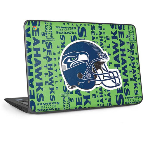 NFL Seattle Seahawks - Blast Green HP Chromebook Skin