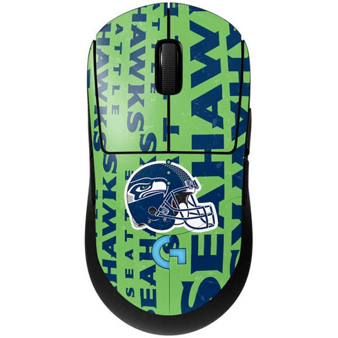 NFL Seattle Seahawks - Blast Green G Pro Wireless Gaming Mouse Skin