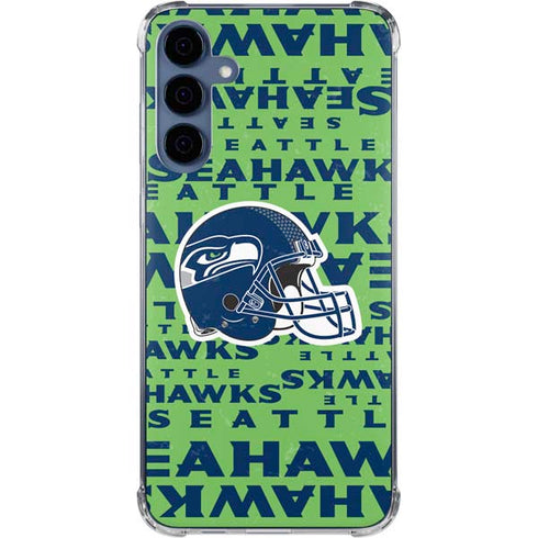 NFL Seattle Seahawks - Blast Green Galaxy A55 5G Clear Case