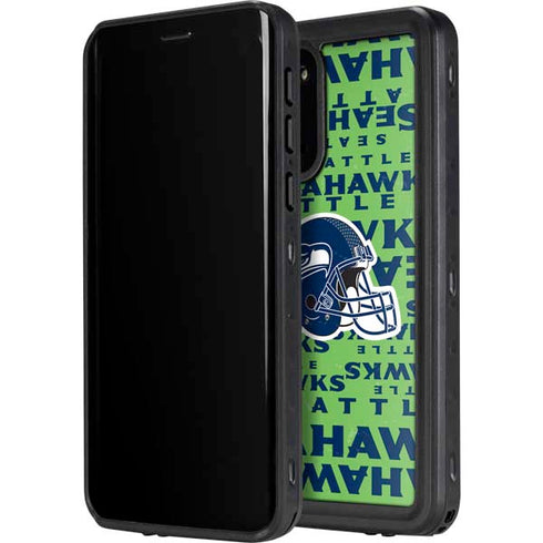 NFL Seattle Seahawks - Blast Green Galaxy S20 Plus Waterproof Case