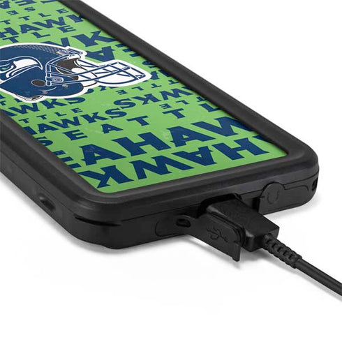 NFL Seattle Seahawks - Blast Green Galaxy S20 Plus Waterproof Case