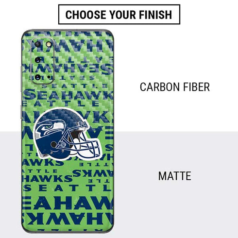 NFL Seattle Seahawks - Blast Green Galaxy S20 Skin