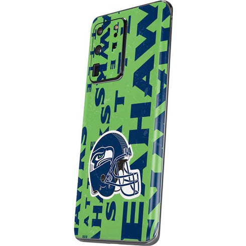 NFL Seattle Seahawks - Blast Green Galaxy S20 Ultra 5G Skin