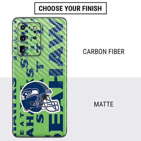 NFL Seattle Seahawks - Blast Green Galaxy S20 Ultra 5G Skin