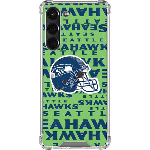 NFL Seattle Seahawks - Blast Green Galaxy S24 FE Clear Case