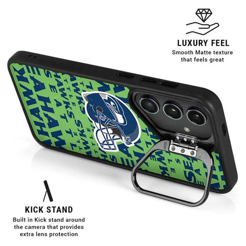 NFL Seattle Seahawks - Blast Green Galaxy S24 Plus Kickstand Case