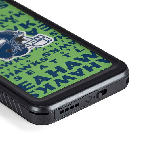 NFL Seattle Seahawks - Blast Green Galaxy S24 Plus Waterproof Case