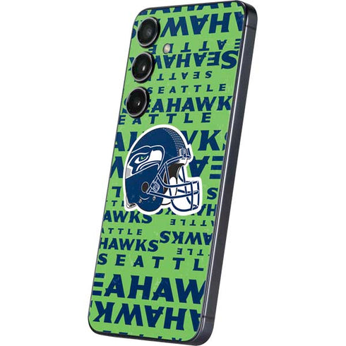 NFL Seattle Seahawks - Blast Green Galaxy S25 Skin