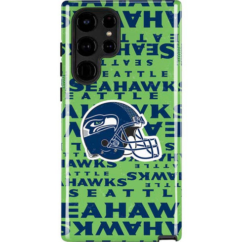 NFL Seattle Seahawks - Blast Green Galaxy Cases