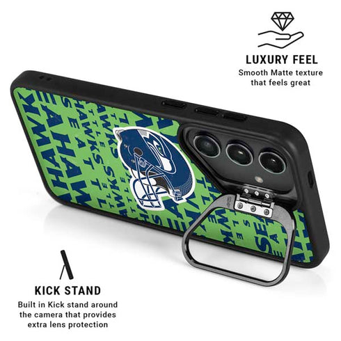 NFL Seattle Seahawks - Blast Green Galaxy S24 Ultra Kickstand Case