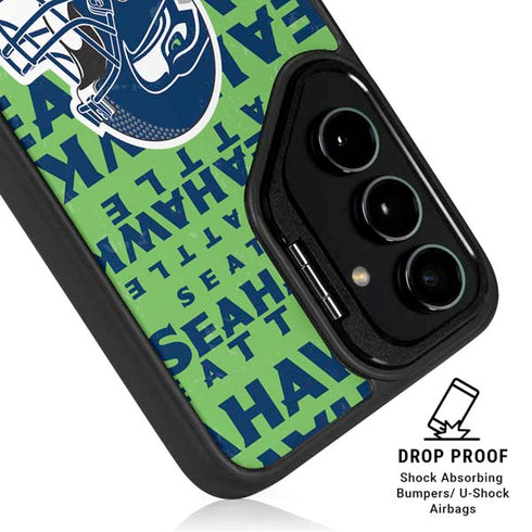 NFL Seattle Seahawks - Blast Green Galaxy S25 Ultra Kickstand Case