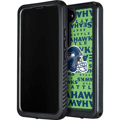 NFL Seattle Seahawks - Blast Green Galaxy S24 Waterproof Case