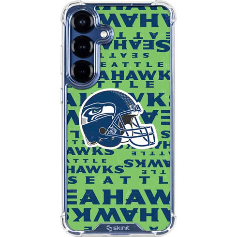 NFL Seattle Seahawks - Blast Green Galaxy S25 Plus Clear Case