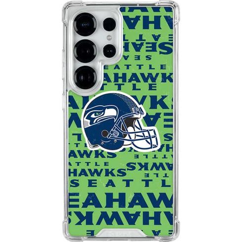 NFL Seattle Seahawks - Blast Green Galaxy S25 Ultra Clear Case