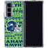 NFL Seattle Seahawks - Blast Green Galaxy Z Fold5 5G Clear Case