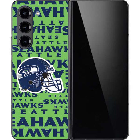 NFL Seattle Seahawks - Blast Green Galaxy Z Fold5 5G Skin