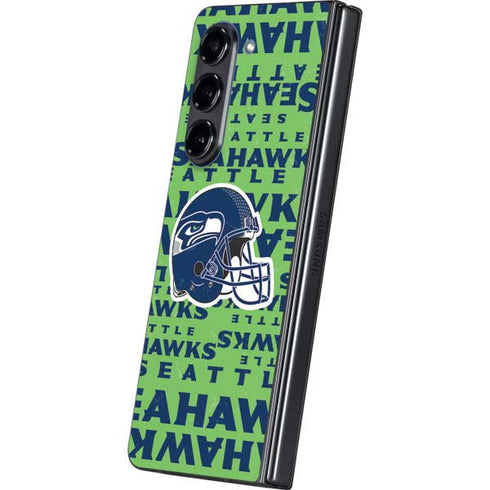 NFL Seattle Seahawks - Blast Green Galaxy Z Fold5 5G Skin