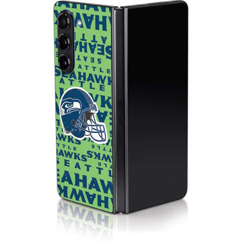 NFL Seattle Seahawks - Blast Green Galaxy Z Fold5 5G Skin