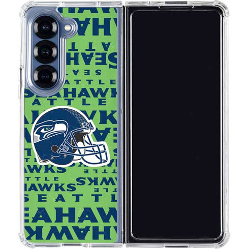 NFL Seattle Seahawks - Blast Green Galaxy Z Fold6 Clear Case