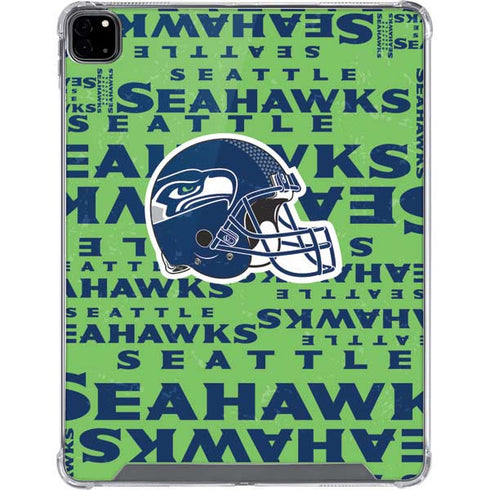 NFL Seattle Seahawks - Blast Green iPad Pro 12.9in (2020) Clear Case