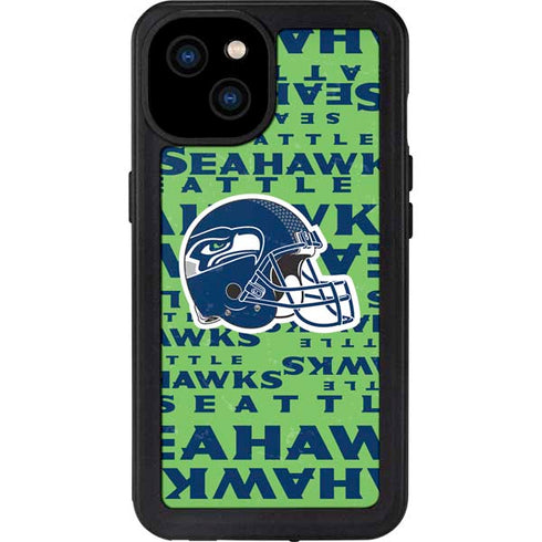 NFL Seattle Seahawks - Blast Green iPhone 15 Plus Waterproof Case