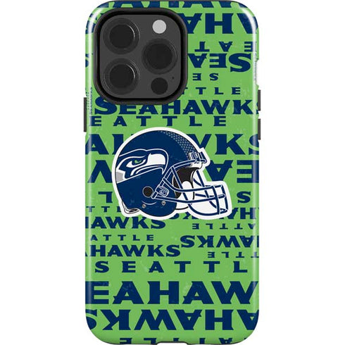 NFL Seattle Seahawks - Blast Green iPhone 15 Pro Impact Case