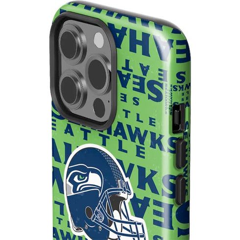 NFL Seattle Seahawks - Blast Green iPhone 15 Pro Impact Case