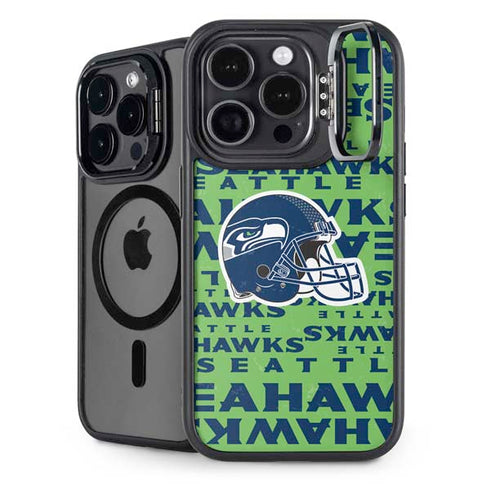 NFL Seattle Seahawks - Blast Green iPhone 15 Pro Max Kickstand Case